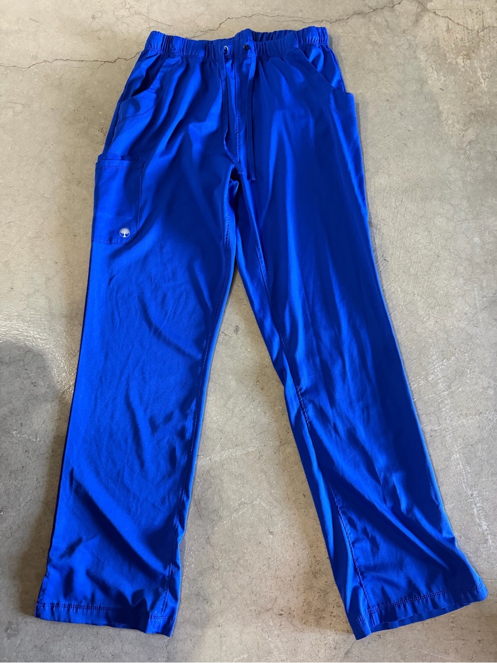 healing hands Royal Blue Scrub Pants large tall